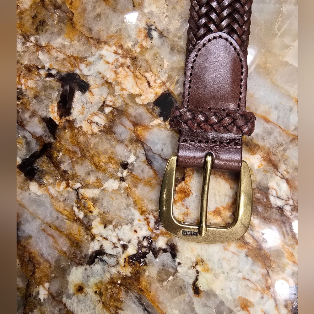 Polo Ralph Lauren Braided Leather Belt NWT - Picture 2 of 5